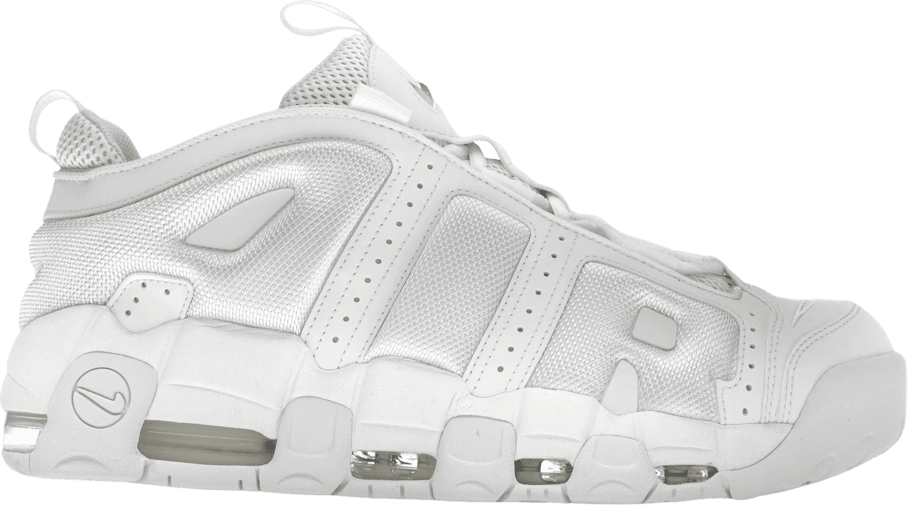 Nike Air More Uptempo Low — Triple White
