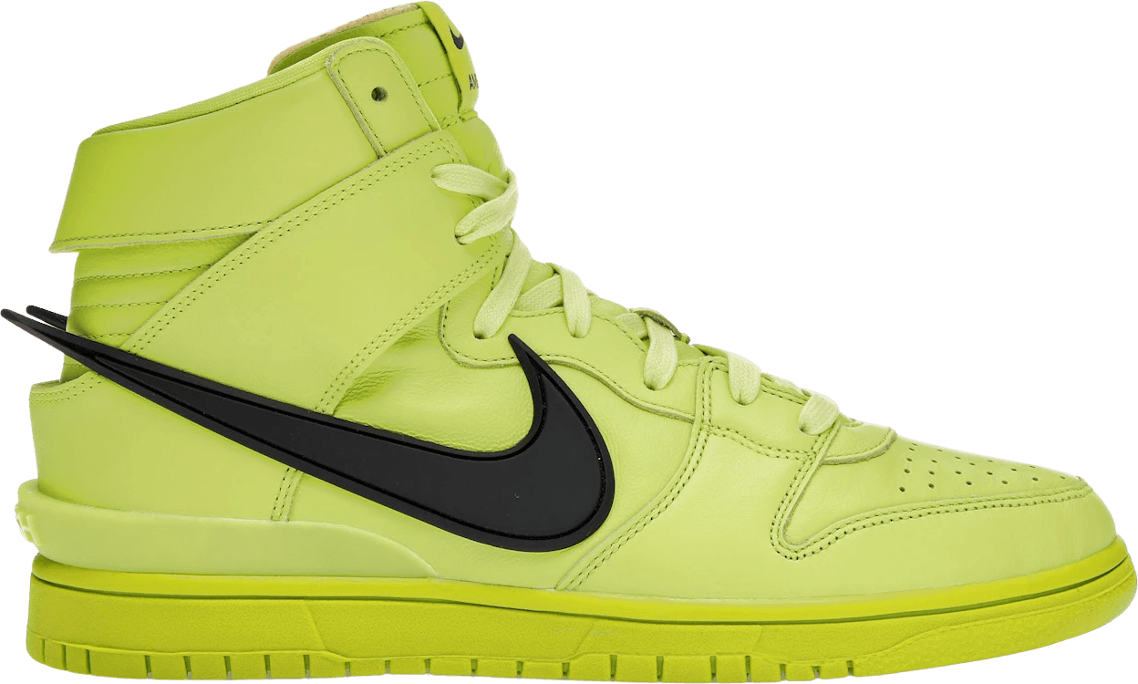 Nike Dunk High — AMBUSH Flash Lime